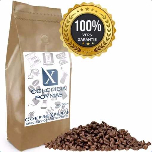 Colombia Poymas koffiebonen seal en bonen