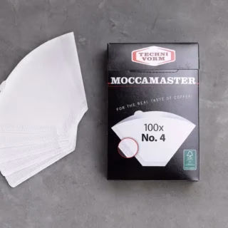 een MOCCAMASTER FILTER Nr.4 met losse filters